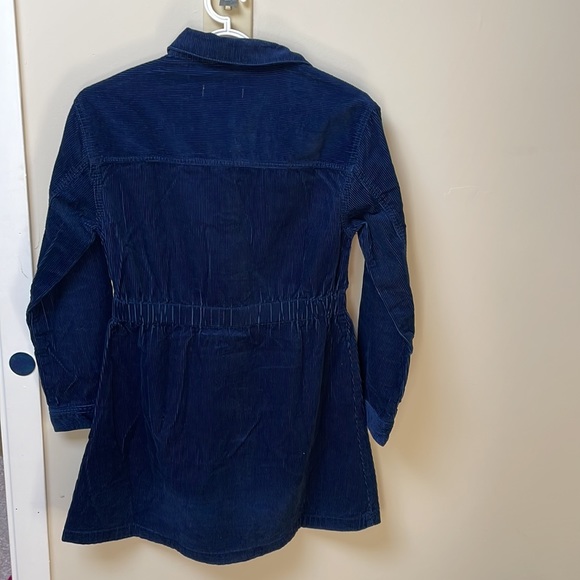 Zara Kids navy CORDUROY button up dress. - Picture 4 of 4